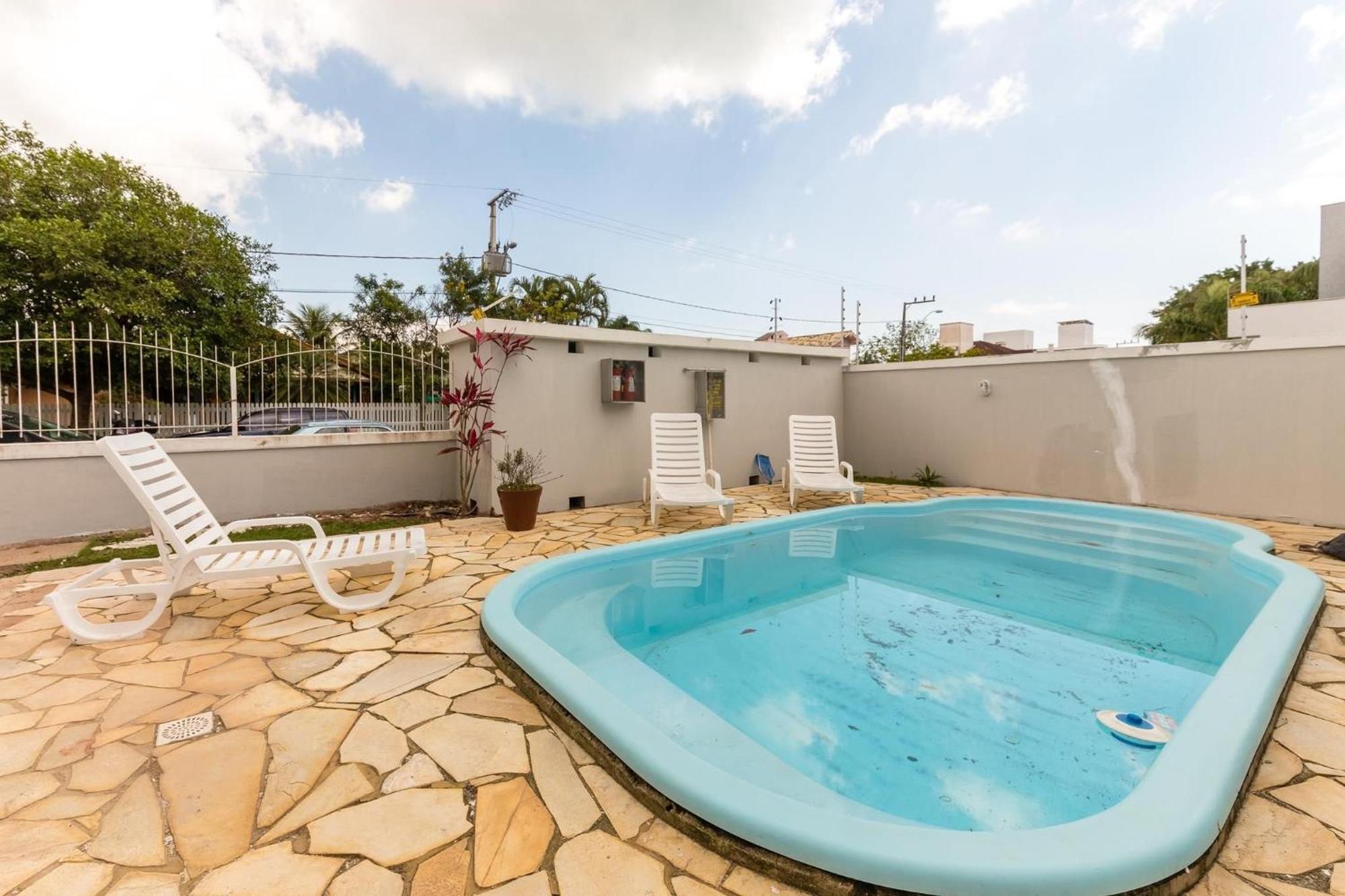 Florianópolis Belo Apto C/ Piscina Em Jurere 800M Do Mar Chr101 아파트 외부 사진